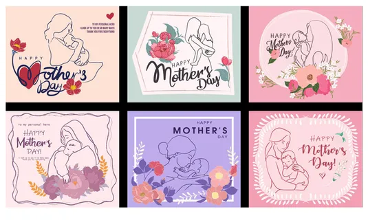 设计母亲节快乐节日素材