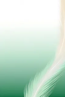 清新大气绿色芦苇羽毛背景