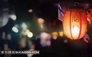 唯美传统灯笼摄影素材