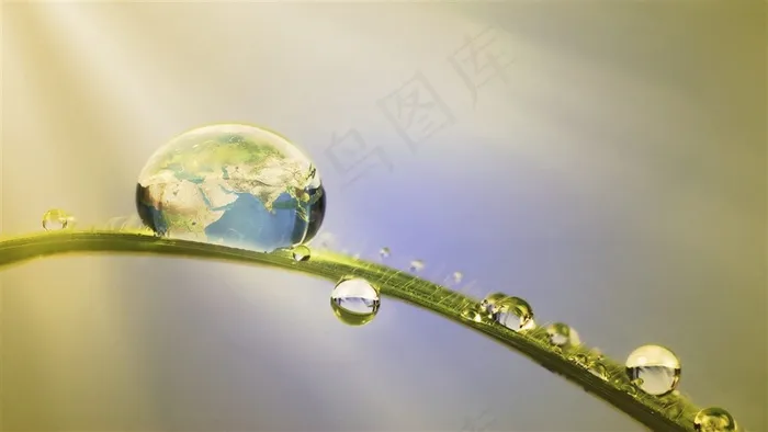 晶莹剔透的水珠