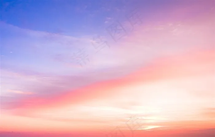 美丽云朵和天空风景图片