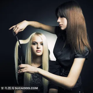 美女剪长发图片 美女剪长发图片