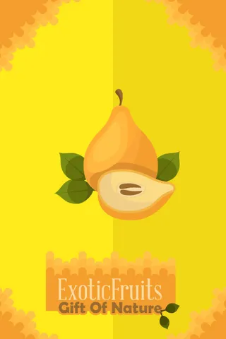 自然风景动物植物扁平矢量插画