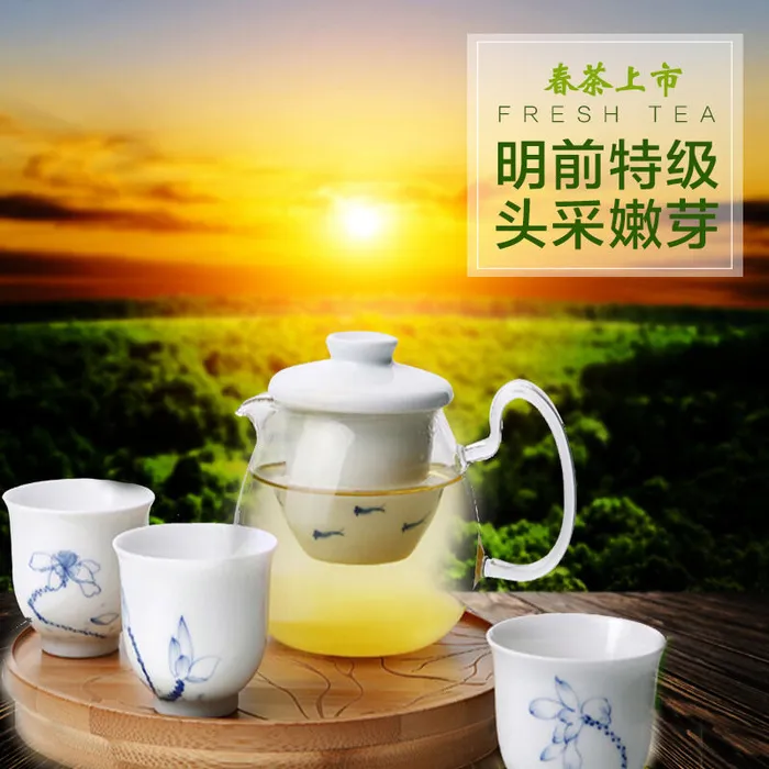 春茶上市茶叶素材psd模版下载