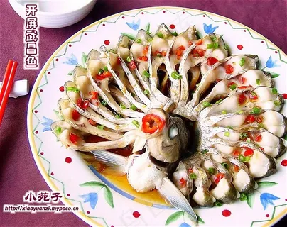 粤菜1533开屏武昌鱼 粤菜1533开屏武昌鱼