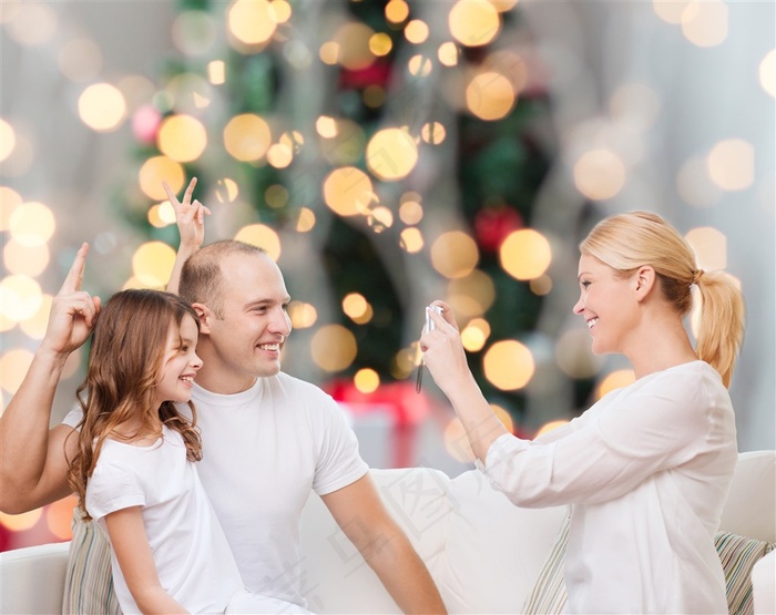 梦幻背景与幸福家庭