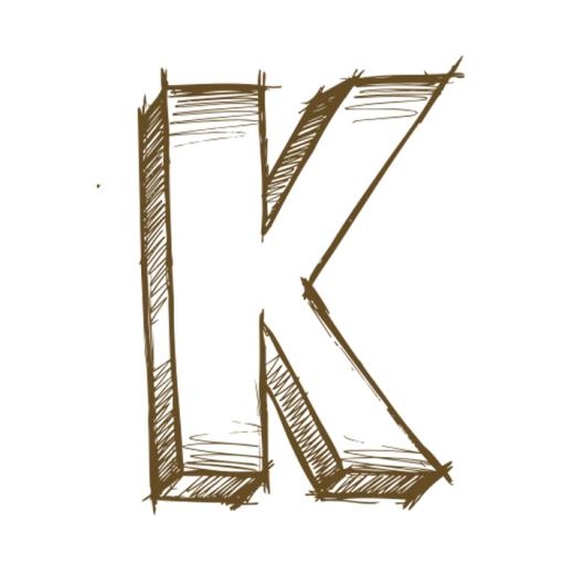 字母K PNG免抠(700x700)