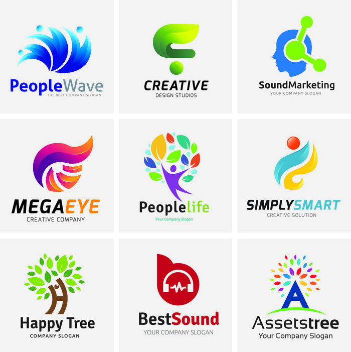 手绘Logo标志素材