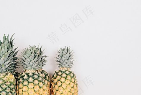 菠萝, 水果, 热带水果, 孤立, 极简主义, 收成