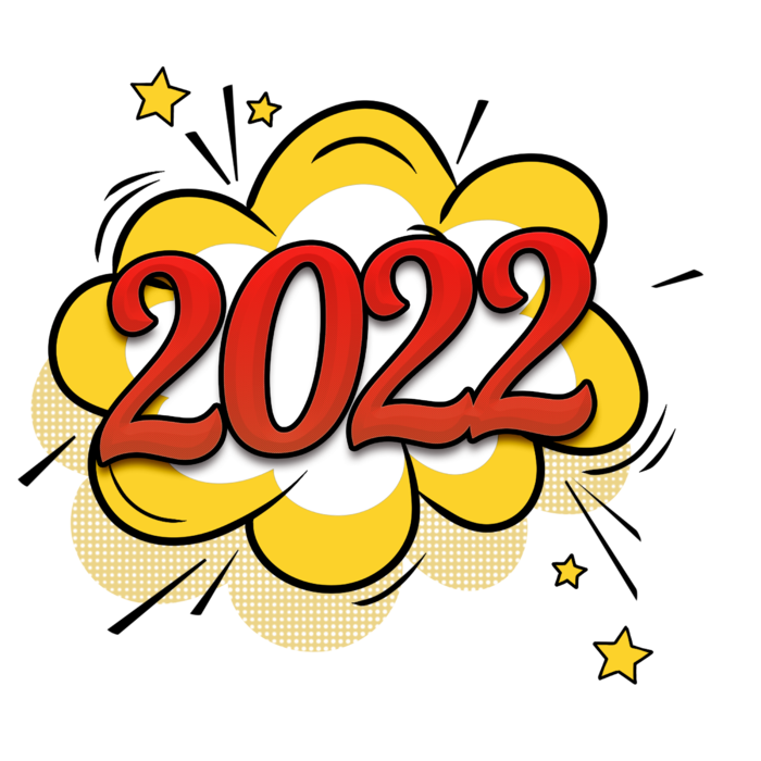 2022新年艺术创意字体虎年3D立体标题数字文字png免抠字素材