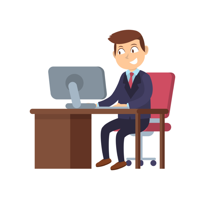 商务人士手绘素材免扣