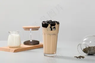 清新夏日夏季饮品摄影照片