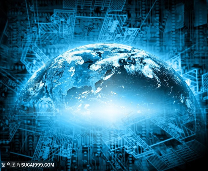 地球与互联网科技高清图片