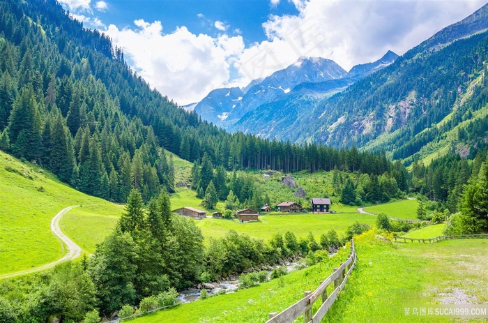 山林田园风景图片