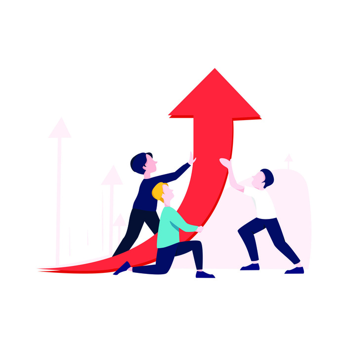 扁平化人物场景办公互联网等距ai矢量设计网页海报UI素材插画