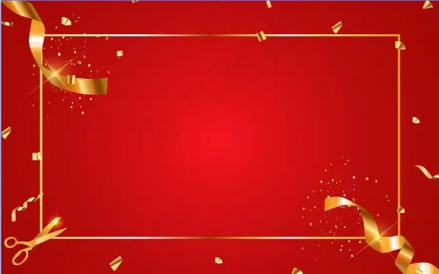 红色春节周年庆年会PPT背景素材图片ai矢量模版下载