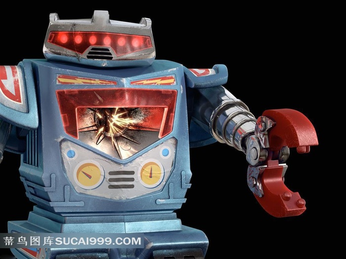 可爱动漫机器人插画