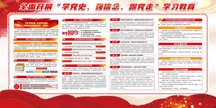 学党史增信念psd模版下载