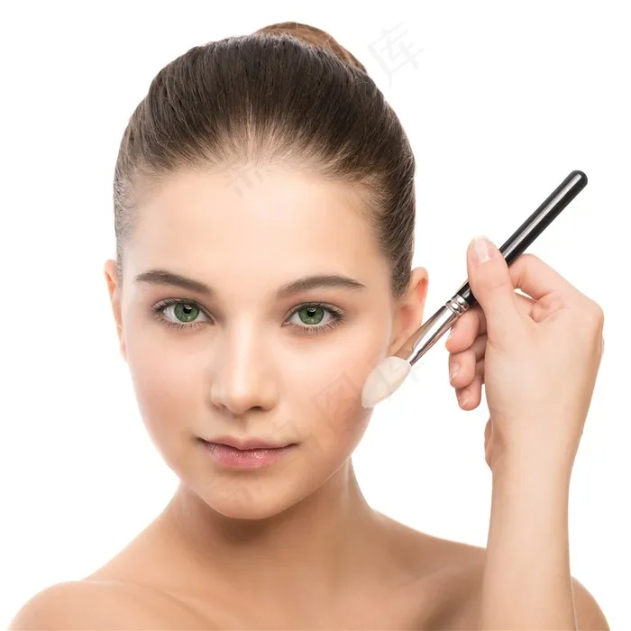 化妆的美女人物素材大图