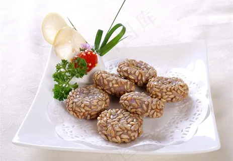 香芋瓜籽酥美食素材 香芋瓜籽酥美食素材