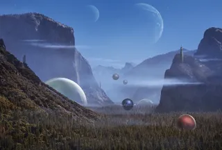 元宇宙世界天空背景墙风景