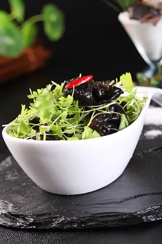 三叶香拌木耳 (5)