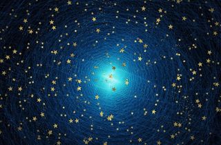 元宇宙世界天空风景背景墙