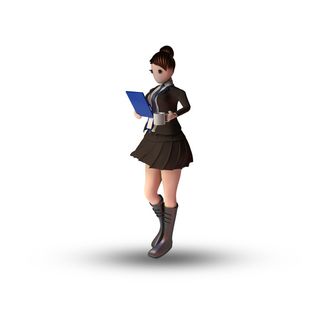 职业人物购物玩偶手办立体办公场景卡通小人元素PNG设计素材模板