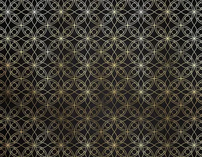 欧式花纹底纹设计背景黑色金色