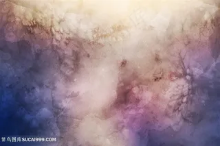 蓝色水彩肌理背景紫色光韵高清底纹背景