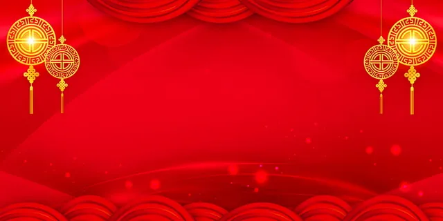 2022虎年新年春节卡通模板喜庆节日背景