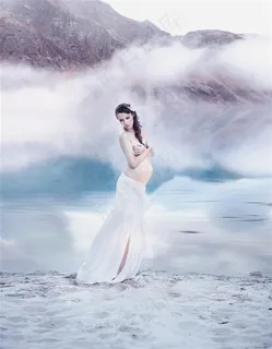 唯美的孕妇写真美容图片