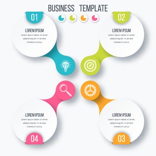 设置信息图形数据信息可视化模板股票向量