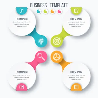 设置信息图形数据信息可视化模板股票向量