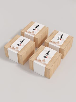 高端品牌茶叶包装盒纸袋智能贴图样机产品效果图展示PSD素材模板