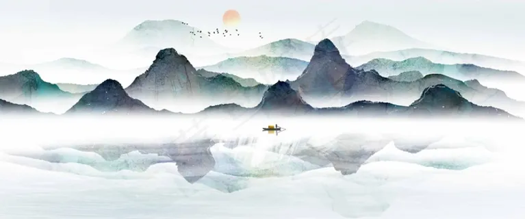 水墨山水 水墨山水素材