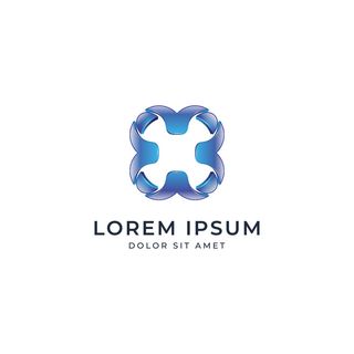 图标标识标志立体几何图形企业商标VI品牌LOGO设计模板AI矢量素材