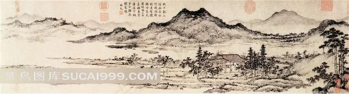 秀野图1-传世国画背景（JPG）格式素材