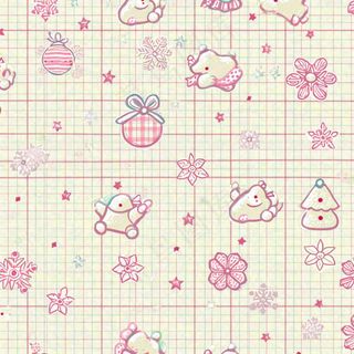 格子可爱图案纹理背景，布料