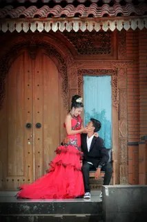 中式婚纱图片高清