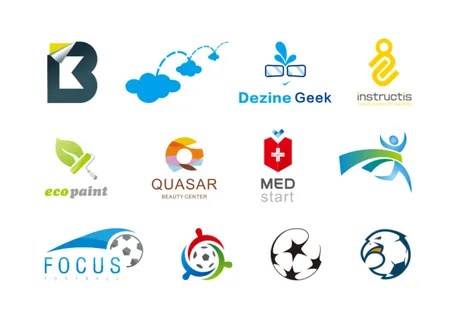 蓝色科技展板海报名片