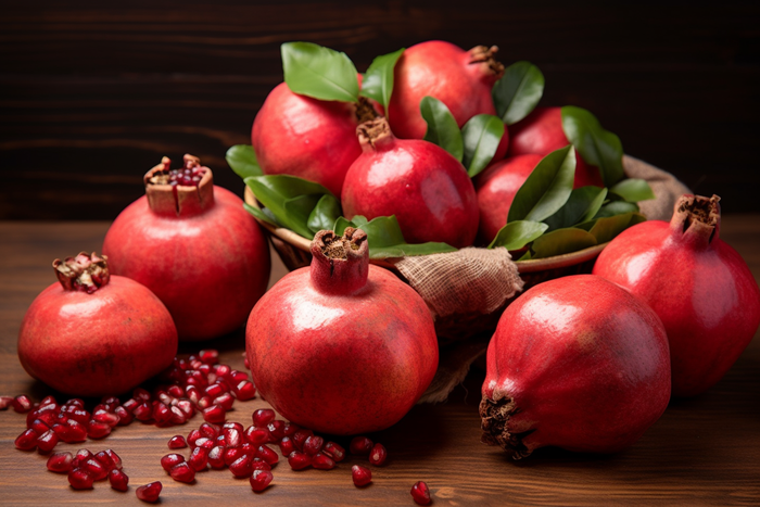 红石榴水果摄影图