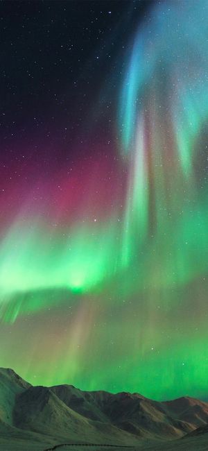 绿色极光壁纸图片