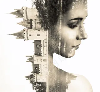 合成的外国女子高清图片