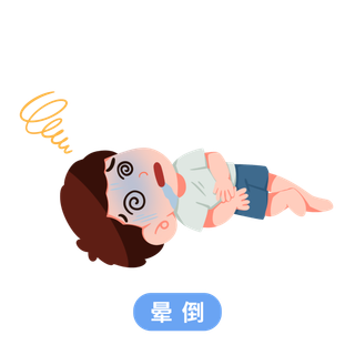 卡通夏季预防中暑科普医疗插画