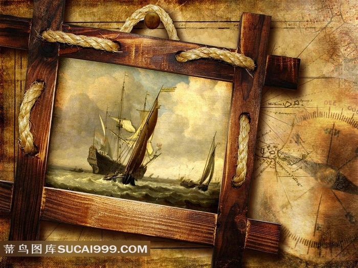 复古装饰画设计素材