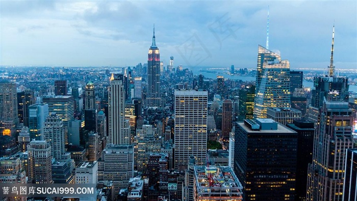 高楼大厦建筑风景画壁纸