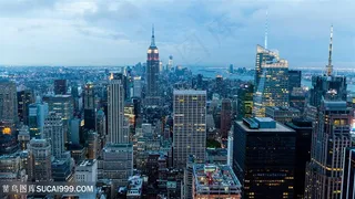 高楼大厦建筑风景画壁纸