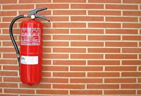 消防器材灭火器摄影
