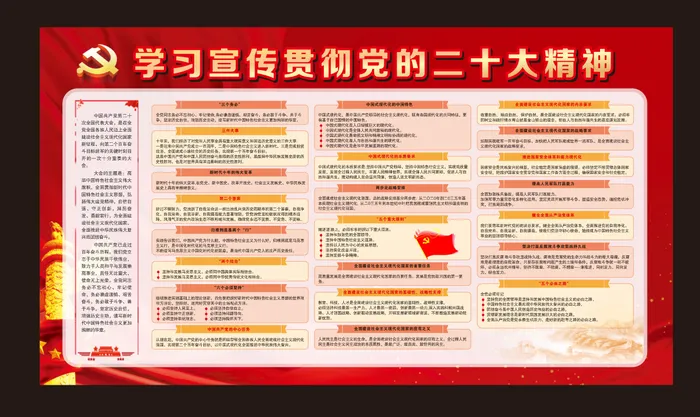二十大 精神cdr矢量模版下载
